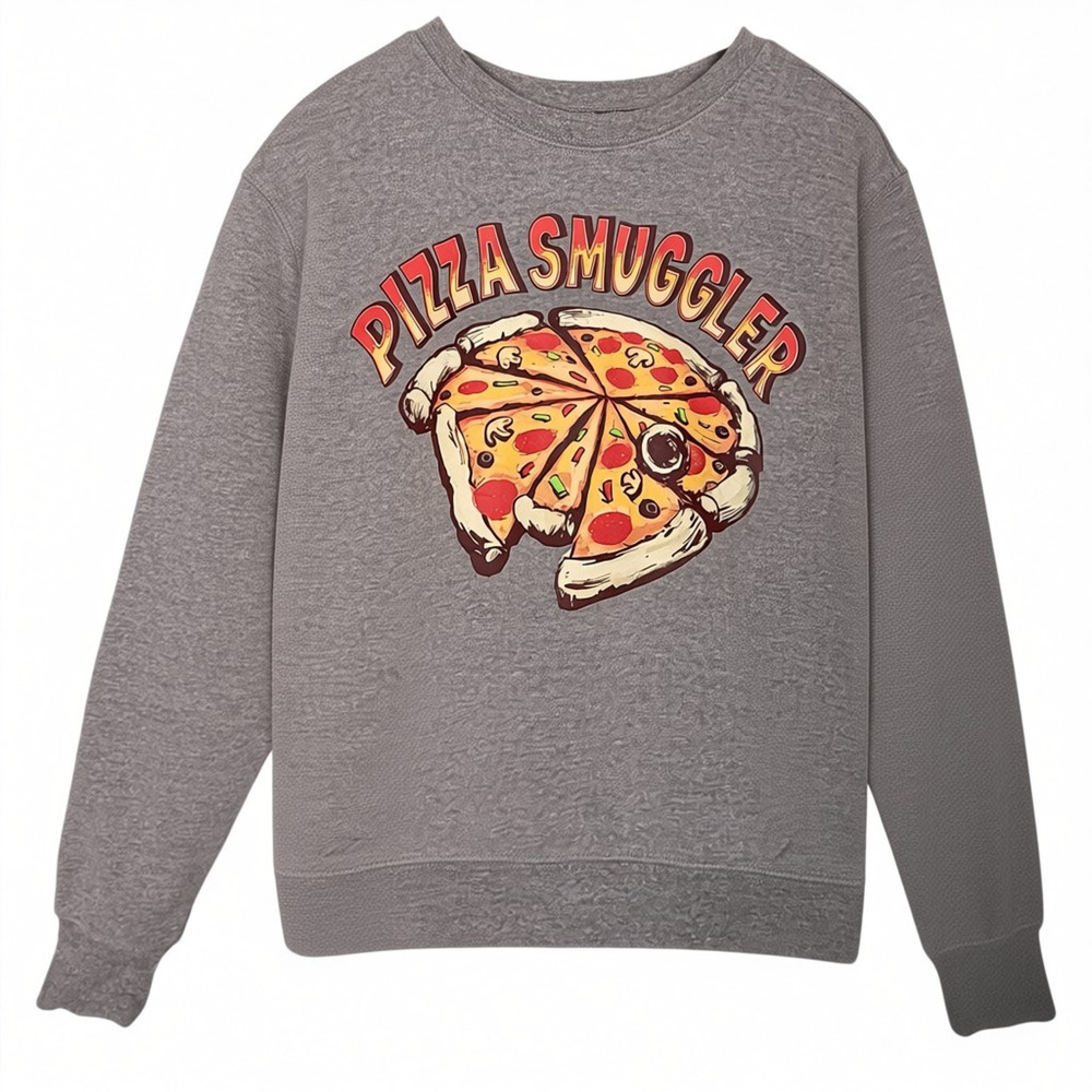 Star Wars Men's Small Pizza Smuggler Millennium Falcon Sweatshirt Casual Disney